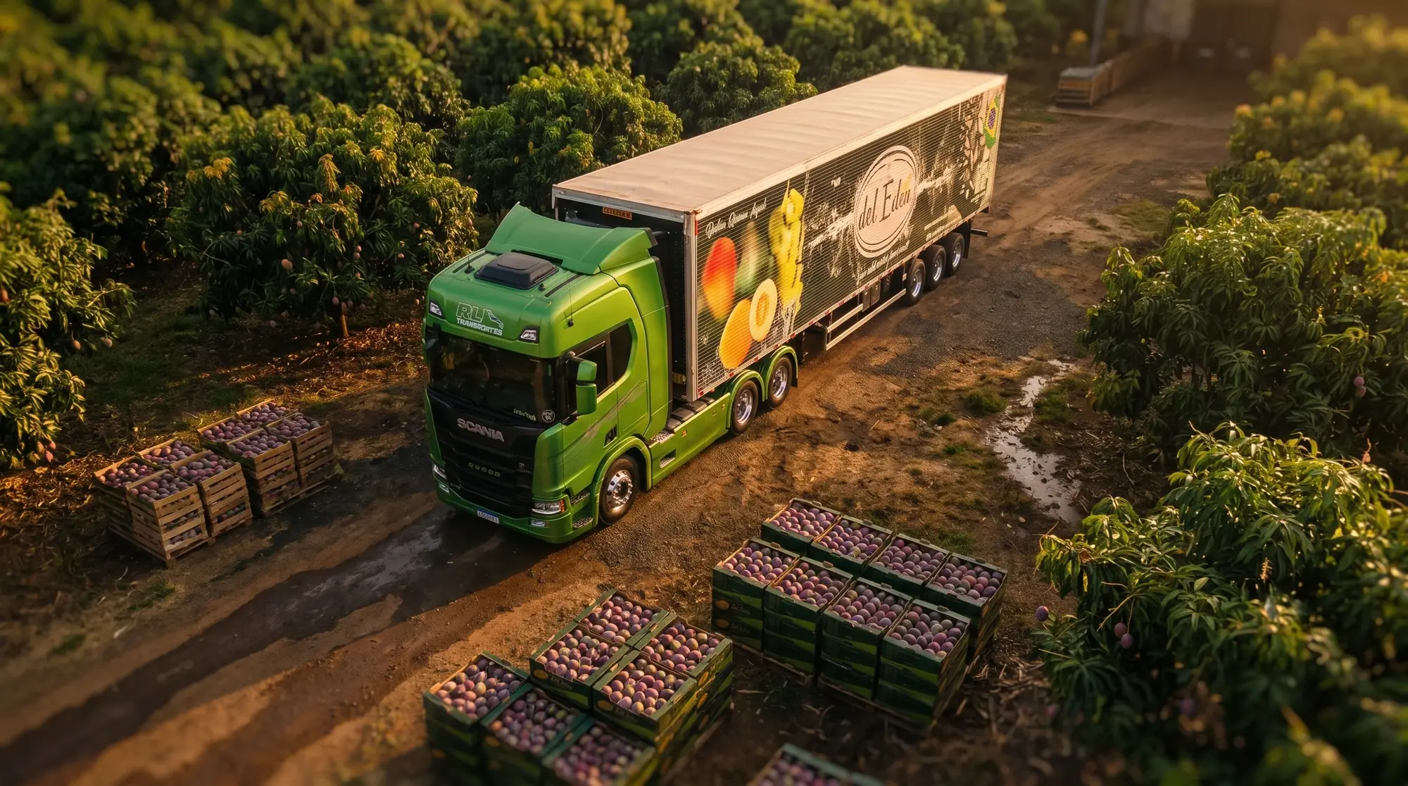Logística Frutos del Edén — carregamento